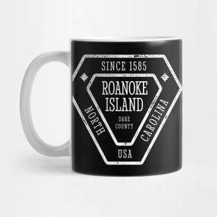 Roanoke Island, NC Summertime Vacationing Sign Mug